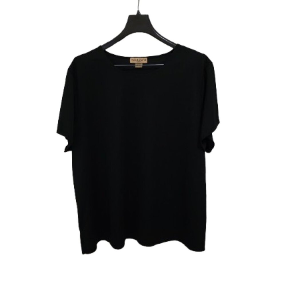 Notations 3X Short Sleeve Round Neck Tunic Top Knit